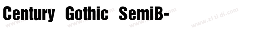 Century Gothic SemiB字体转换